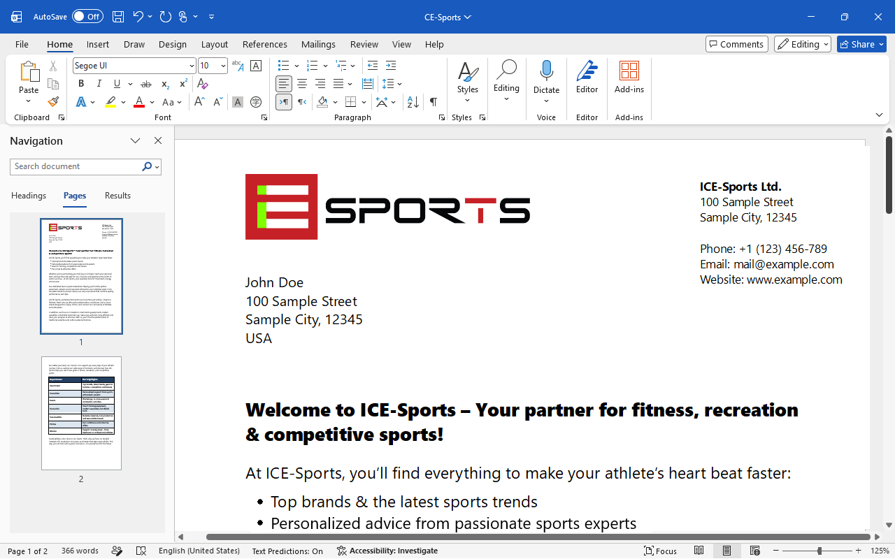 Microsoft Office: Word